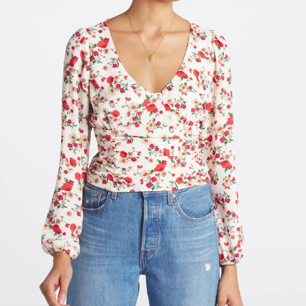 Heatherly Floral Blouse XSP